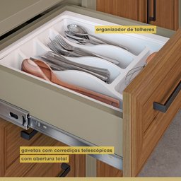 Cozinha Modulada 5 Peças Ratan 100% MDF Camponesa 100% MDF - 16 Cozinha Modulada 5 Peças Ratan 100% MDF Camponesa 100% MDF - 16