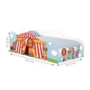 Ver imagem 3 de Cama Solteiro Infantil com Colchão Circo MDF Branco Casah