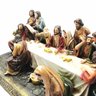 Imagem Santa Ceia Jesus e os Doze Apóstolos Resina Grande 37 Cm - 3