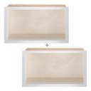 Ver imagem 5 de Nicho em Porcelanato para Banheiros Bege 60x32cm Kit 2 Unidades