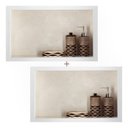 Ver imagem 3 de Nicho em Porcelanato para Banheiros Bege 60x32cm Kit 2 Unidades