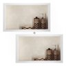 Nicho em Porcelanato para Banheiros Bege 60x32cm Kit 2 Unidades - 3