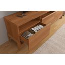 Ver imagem 2 de Rack Bancada com Pés Madeira Tv Sala de Estar Elegance 2,13 Lukaliam:jequitiba