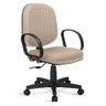 Cadeira Diretor Costura H Universal C/braços Bege - 1