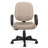 Cadeira Diretor Costura H Universal C/braços Bege - 2