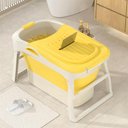 Ver imagem 3 de Banheira Ofurô Dobrável Portátil 210 Litros Adulto 112 Cm Vg+ Amarela