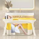 Ver imagem 2 de Banheira Ofurô Dobrável Portátil 210 Litros Adulto 112 Cm Vg+ Amarela