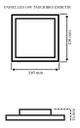 Ver imagem 4 de Kit 6 Plafon Luminária Led Quadrado Embutir 18w 3000/6500k Cor:branco