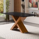 Ver imagem 1 de Mesa de Jantar 6 Lugares Multimóveis Cr50236 Cinamomo/preto