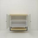 Ver imagem 2 de Gabinete para Banheiro 2 Portas 1 Prateleira 80cm Nordic 