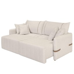 Sofá Cama Retrátil 220cm Essence D05 Linho Cru-camel - Mpozenato - 5