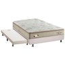 Cama Box c/Auxiliar Casal: Colchão Pelmex MasterPocket Night Bambu+ Base CRC Courano Branco(138x188) - 1