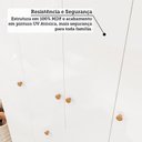 Ver mais imagens de Quarto de Bebê Completo Berço 3 em 1, Guarda-Roupa e Cômoda MDF Nina Espresso Móveis Branco/Amêndoa