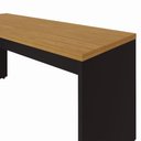 Ver imagem 4 de Mesa Escrivaninha 1,60 m X 0,60 m Pés Painel 100% MDF F5 Office Cor:Freijó com Preto