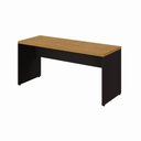 Ver imagem 2 de Mesa Escrivaninha 1,60 m X 0,60 m Pés Painel 100% MDF F5 Office Cor:Freijó com Preto