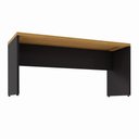 Ver imagem 5 de Mesa Escrivaninha 1,60 m X 0,60 m Pés Painel 100% MDF F5 Office Cor:Freijó com Preto