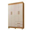 Ver imagem 1 de Guarda Roupa New Copacabana 4 Portas 2 Gavetas 5 Prateleiras - Benetil