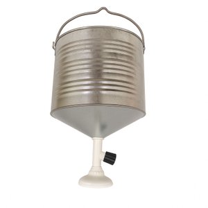 Chuveiro Balde 12 Litros Galvanizado com Ducha Regulável - Uso Externo e Camping Sf59