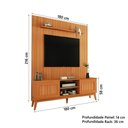 Ver imagem 4 de Rack Bancada King com Painel para Tv até 75 Polegadas Egeo Cedro Ripado Impressão 3d Edn Cedro