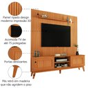 Ver imagem 3 de Rack Bancada King com Painel para Tv até 75 Polegadas Egeo Cedro Ripado Impressão 3d Edn Cedro