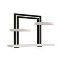 Ver imagem 1 de Nicho Industrial Bali para Decoração e Organização de Ambientes Modernos - Ferro Preto Tampo Branco