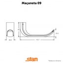 Ver imagem 4 de Fechadura Stam 803/09 Roseta Redonda Externa - Inox