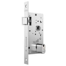 Fechadura Stam 803/09 Roseta Redonda Externa - Inox - 2