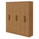 Ver imagem 2 de Guarda-Roupa casal 6 portas Jazz- Lopas - AMENDOA CLEAN