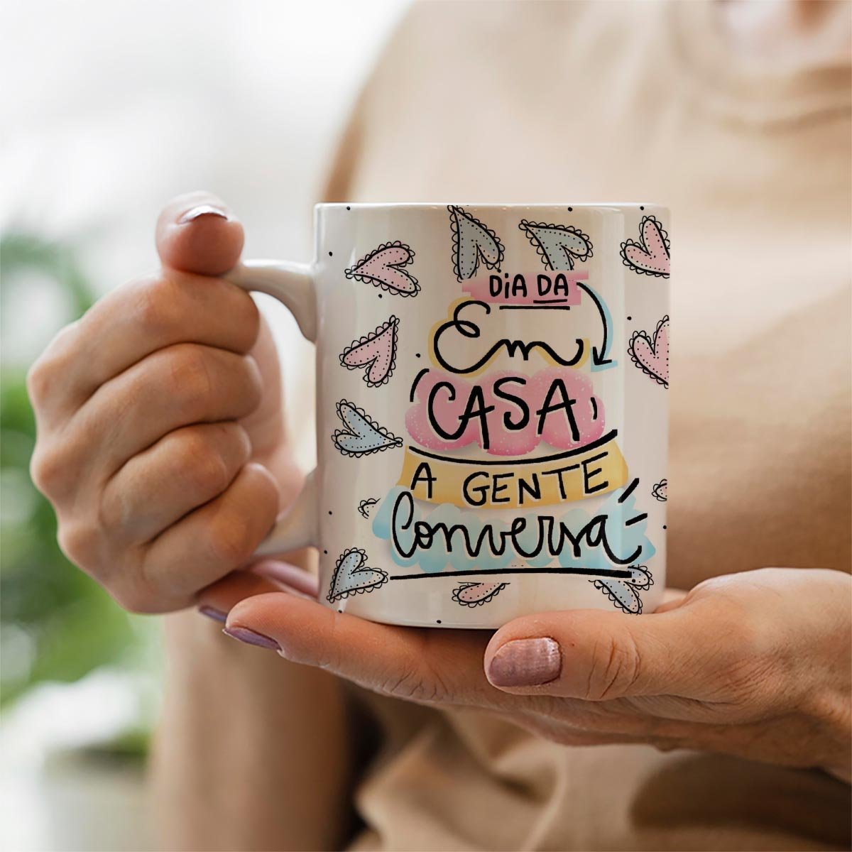 Caneca dia das maes em casa a gente conversa - 2