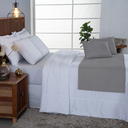 Ver imagem 1 de Peseira de Cama Comfort 5 Pçs King Almofadas Cheias Cinza