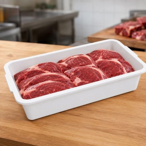 Bandeja Plástica Multiuso para Alimentos 9L Resistente até -30 Graus C Fácil de Higienizar Yeet