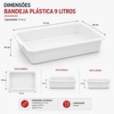 Ver imagem 4 de Bandeja Plástica Multiuso para Alimentos 9L Resistente até -30 Graus C Fácil de Higienizar Yeet