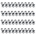 Ver imagem 4 de Kit 10 Conjuntos De Mesa Com 4 Cadeiras De Madeira Dobravel 120X70 Preto - Preto