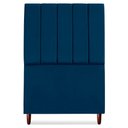 Ver imagem 5 de Cabeceira Solteiro 100 Cm com Frame Carla Suede Azul Marinho Artte