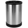 Porta Talher Redondo Organizador Multiuso Giratório em Aço Inox 17cm - 1