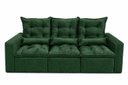 Ver imagem 1 de Sofá Retrátil e Reclinável 2,10m C/ 03 Módulos em Tecido Suede:verde