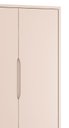 Ver imagem 4 de Guarda-Roupa Retrô 2 Portas Classic New Rosa Fosco com Natural - MoveisAqui