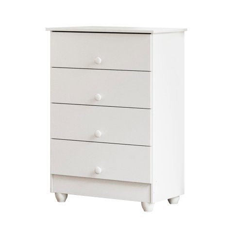Cômoda de Bebê 100% MDF 4 Gavetas Soft Life
