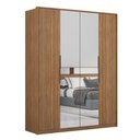 Ver imagem 1 de Guarda Roupa Casal Attore 4 Portas Amêndola com 2 Espelhos - Demartêz Amêndola