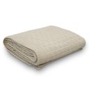 Ver imagem 1 de Manta Decorativa para Sofá Tricot Golden 1,20m X 1,50m 100% Algodão Natural