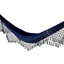 Ver imagem 4 de Rede de Dormir Casal Balanço de Algodão :azul Marinho