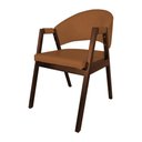 Ver imagem 1 de Cadeira para Mesa de Jantar Helen em Madeira Maciça Mel Premium Facto - Caramelo