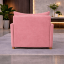 Ver imagem 4 de Poltrona Cama Mônica Suede Decorativa Confortável Moderna Sala Quarto Recepção