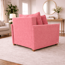 Ver imagem 3 de Poltrona Cama Mônica Suede Decorativa Confortável Moderna Sala Quarto Recepção