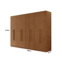 Ver imagem 3 de Guarda Roupa Casal Heros com 8 Portas e 4 Gavetas Moderna
