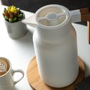 Ver imagem 5 de Garrafa Térmica Organic 1 L em Plástico Branco com Ampola de Vidro Lyor