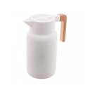 Ver imagem 1 de Garrafa Térmica Organic 1 L em Plástico Branco com Ampola de Vidro Lyor