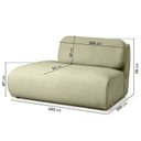 Ver imagem 5 de Sofá Modular 4 Lugares com Sumiê Orla 315cm Cabecasa MadeiraMadeira Verde Água