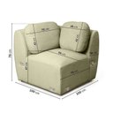 Ver imagem 6 de Sofá Modular 4 Lugares com Sumiê Orla 315cm Cabecasa MadeiraMadeira Verde Água
