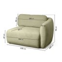 Ver mais imagens de Sofá Modular 4 Lugares com Sumiê Orla 315cm Cabecasa MadeiraMadeira Verde Água